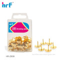 100 pcs Golden Thumb Tacks in PS box